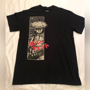 Star Wars Anime Black Tee, Men’s Fits like a Small,GUC